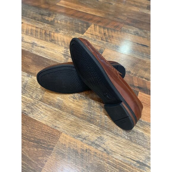 COLE HAAN GRAND OS MENS PINCH HAND SEWN BROWN LEATHER PENNY LOAFERS SZ 11 - Picture 3 of 3